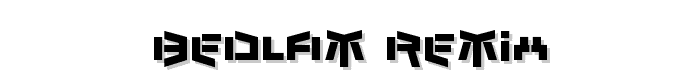 Bedlam Remix font